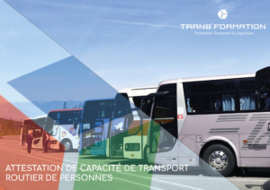 Attestation de Capacité Professionnelle en Transport Routier de Personnes (+9 places) - E-learning -  SESSION OCTOBRE 2026